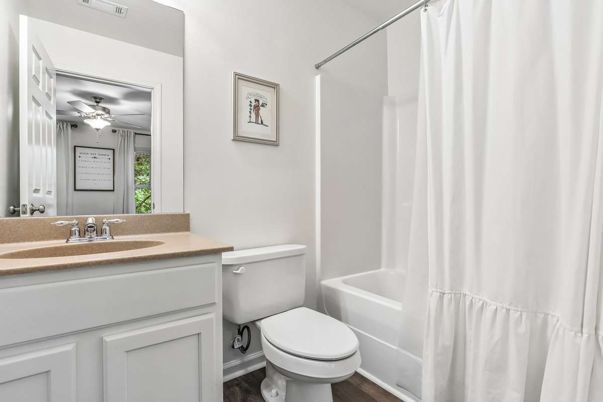 Second bedroom bathroom.