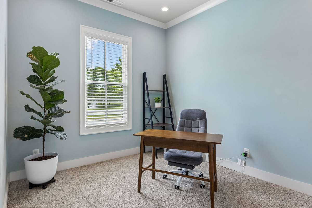 Secondary bedroom downstairs can be an office or guest room
