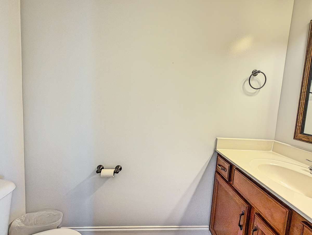 Half bath off kitchen