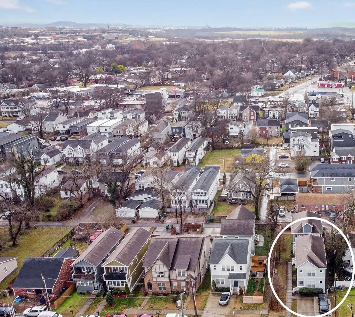 Circled home is 1927