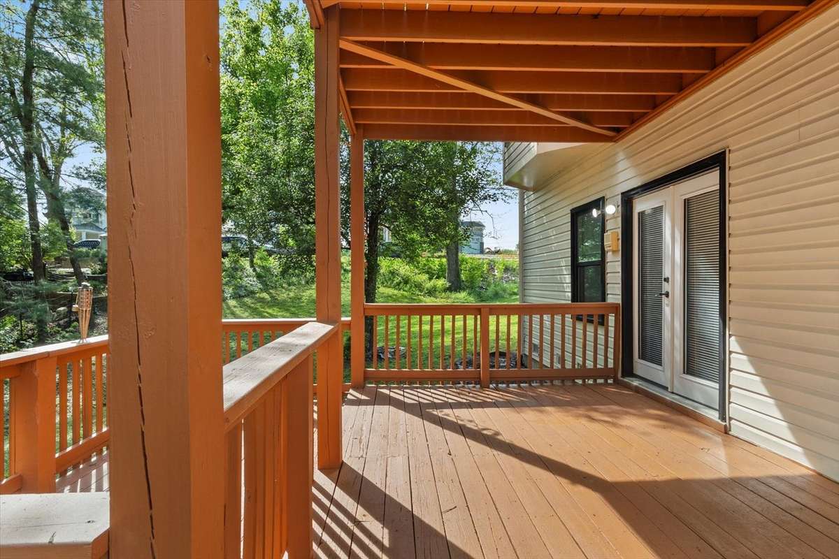 Downstairs Deck. Plenty of room for entertaining guests.