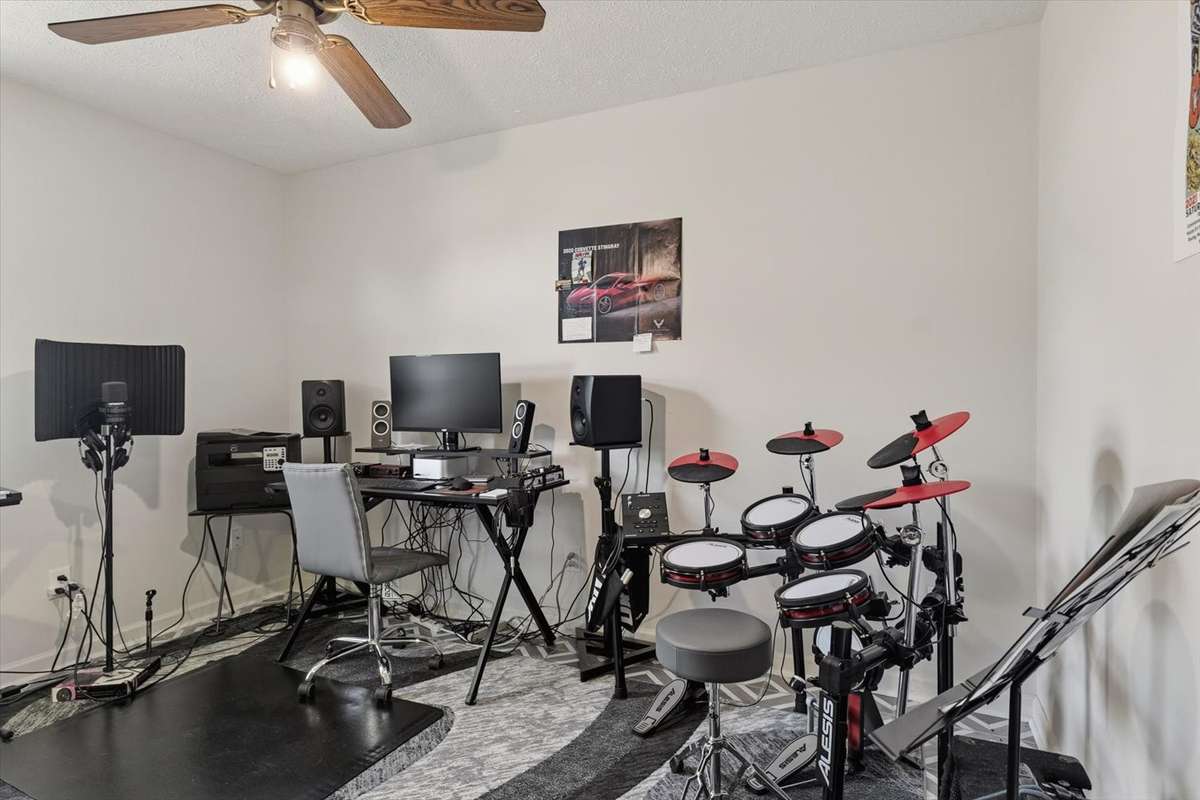 3rd bedroom on main level currently used as a music studio, equipment negotiable.
