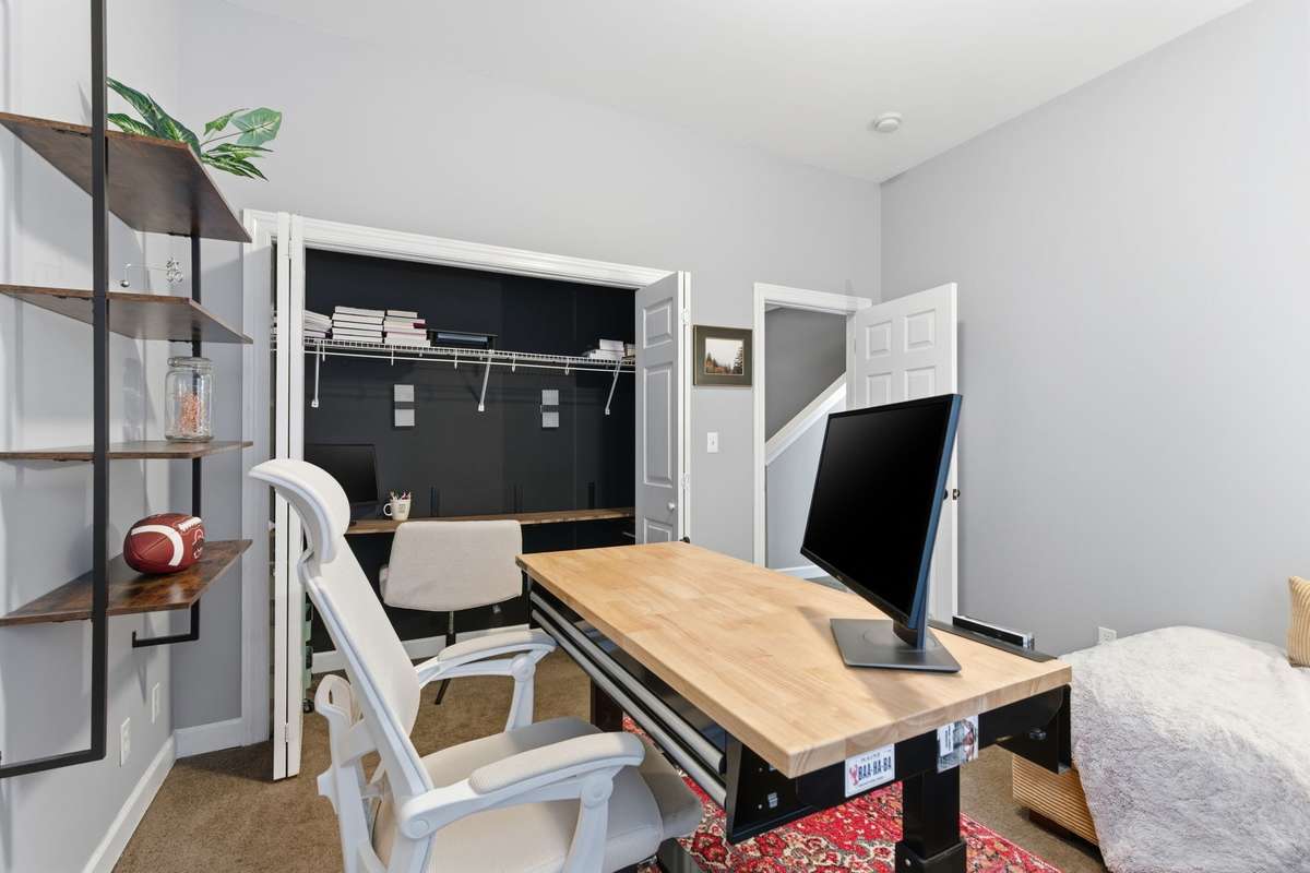 1st bedroom downstairs currently used as home office