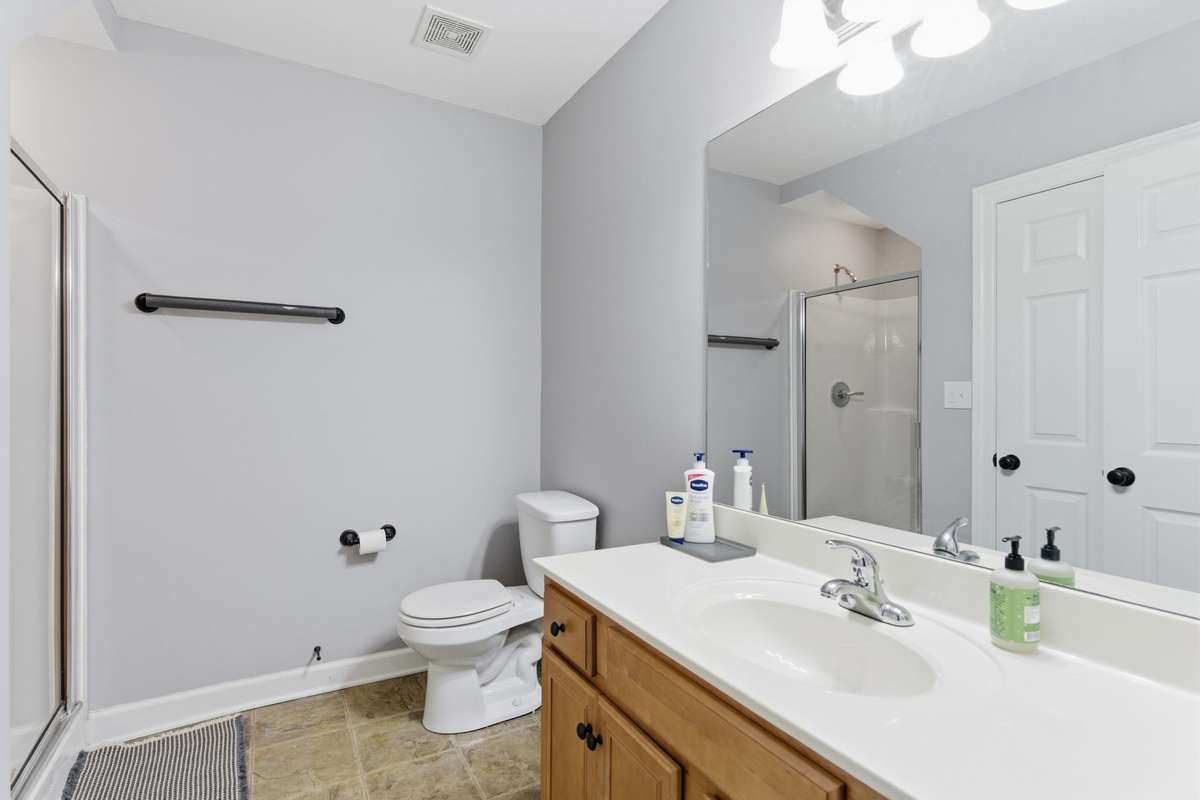 2nd full bath is located downstairs