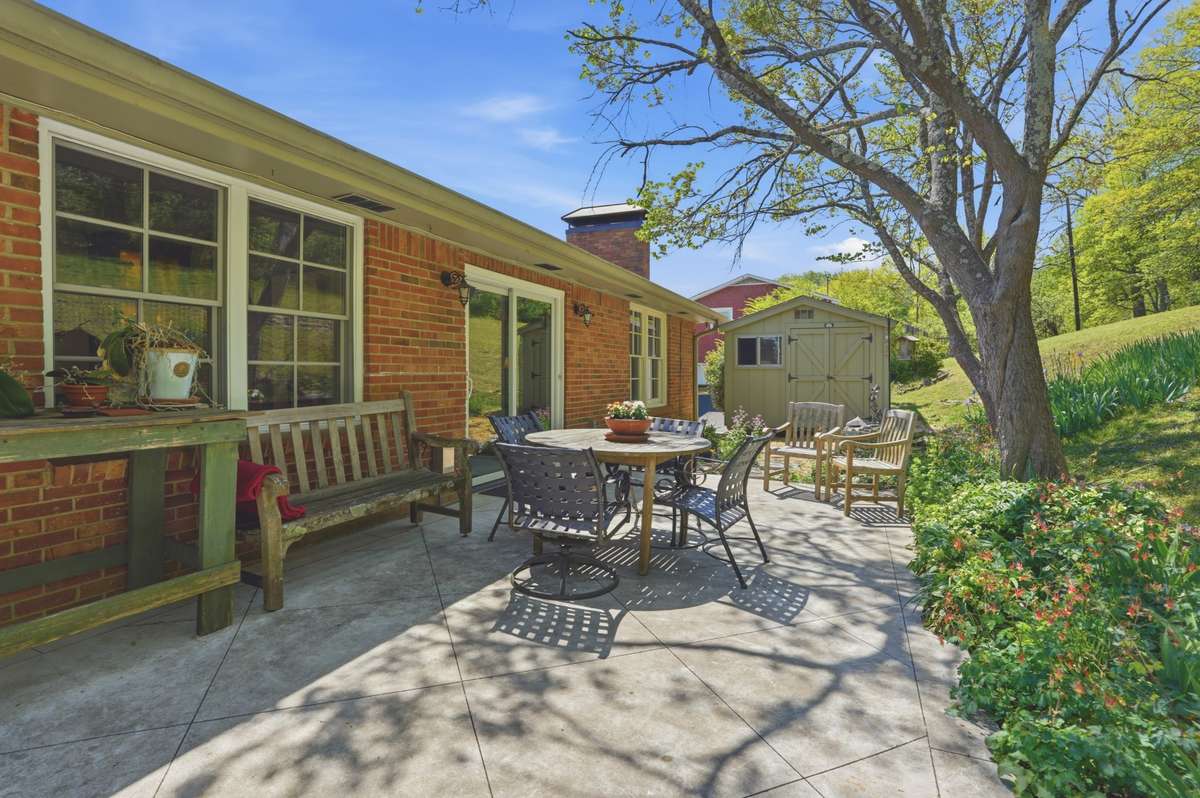 You will enjoy this porch all day long - open the doors and enjoy indoor/outdoor living.