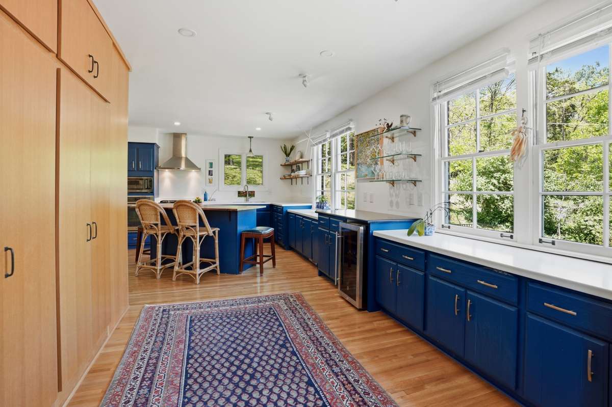You will love the light that streams through this kitchen.