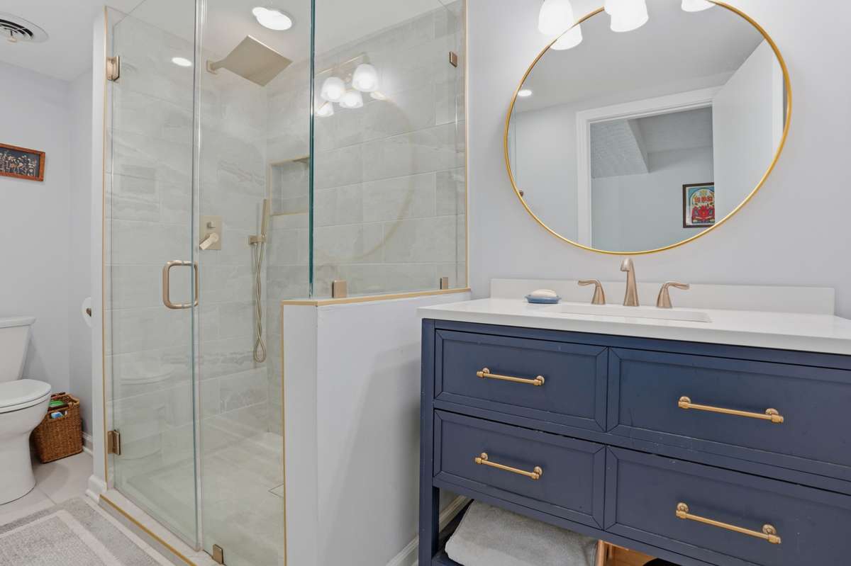 Full bath (#3) down.