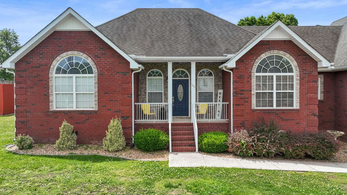 Nice rocking chair front porch.