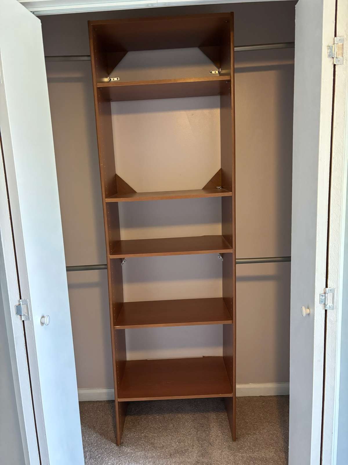 Closet in back bedroom.