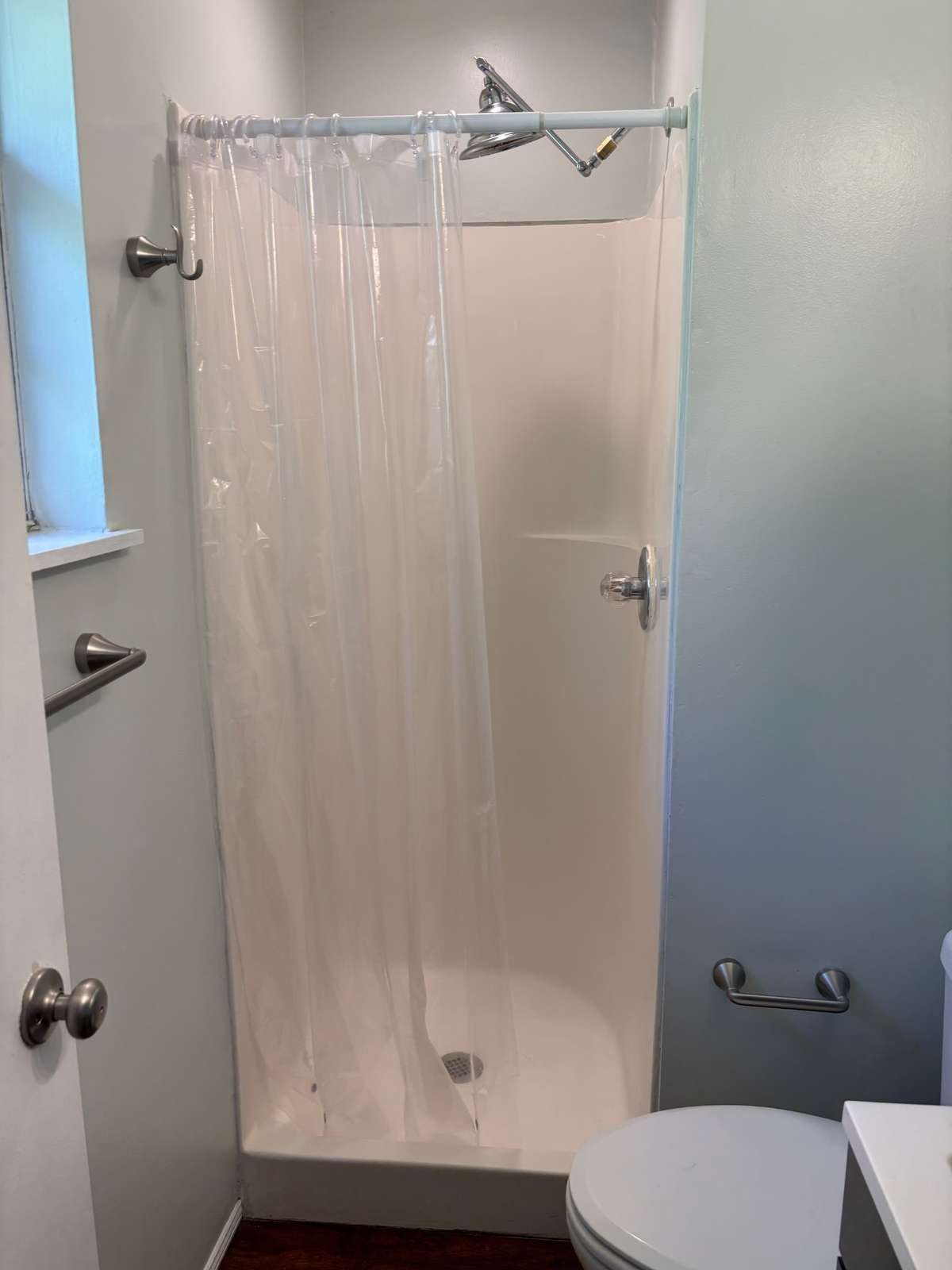 Stall shower in primary suite.