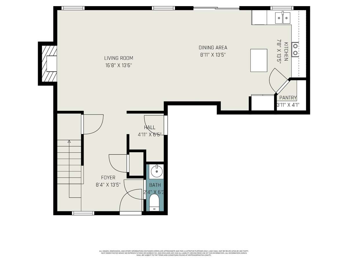 Floor plan for first floor