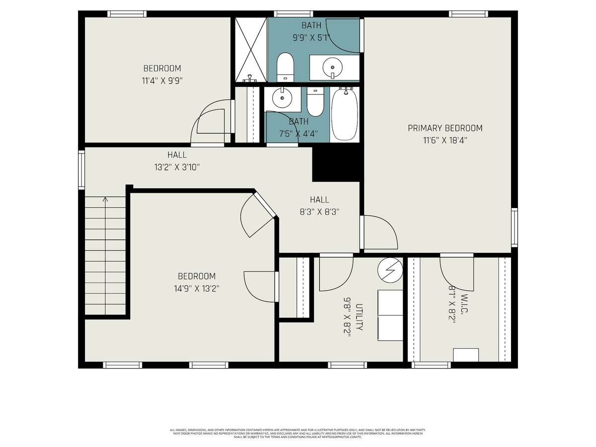 Floor plan for second floor