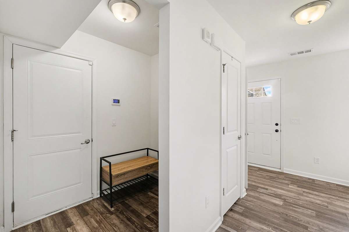 mudroom off of garage and front entry