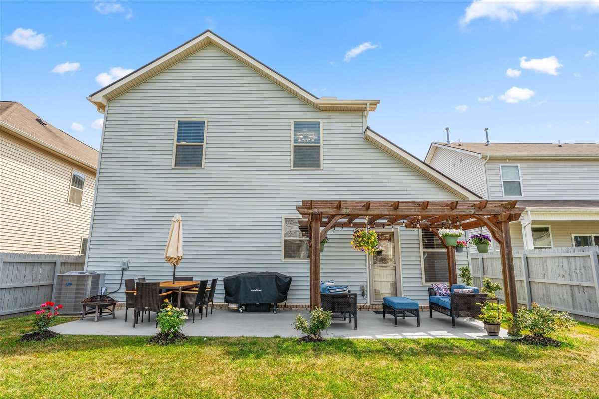Back yard oasis perfect for quiet nights or entertaining.