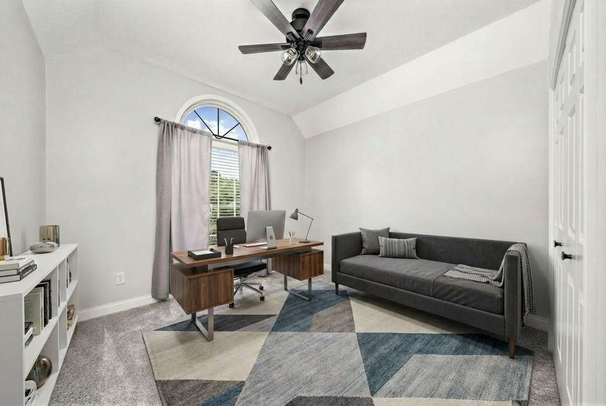 Bedroom 2 now shown as an option for an office (digitally staged)