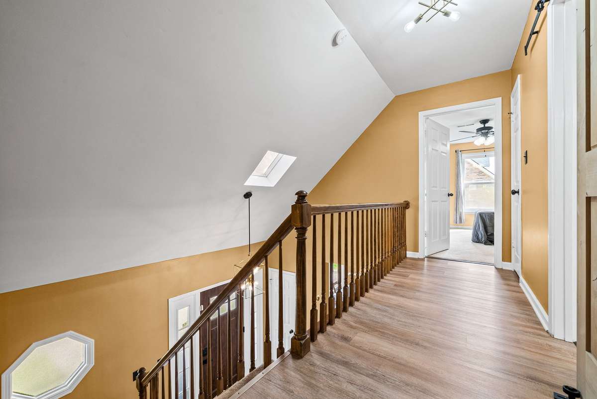 Upstairs Landing with LVP Flooring
