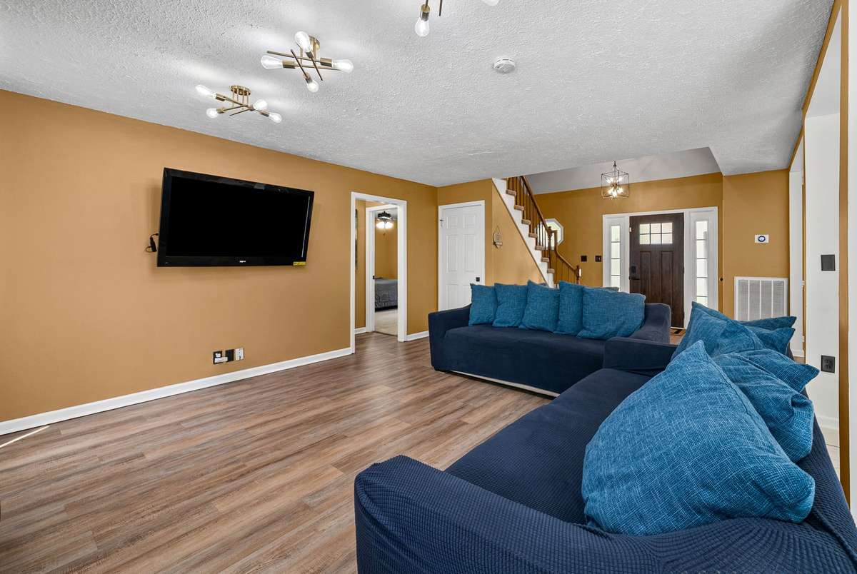 Great Room with lots of room to entertain. Furniture available for purchase