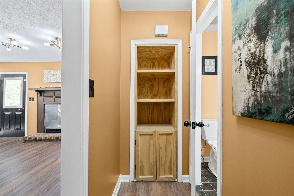 NEW Built In on Main Level Hallway. Great for Family Photos, Books and Family Treasures. Come See it!