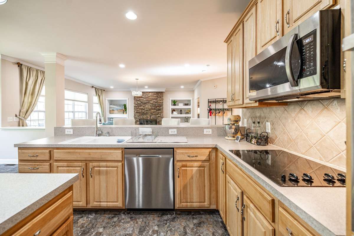 Cooktop stove, built in microwave