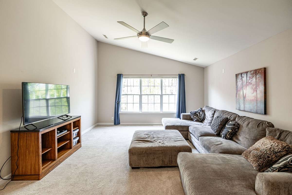 Bonus room is perfect for movies, games, gaming and relaxing.