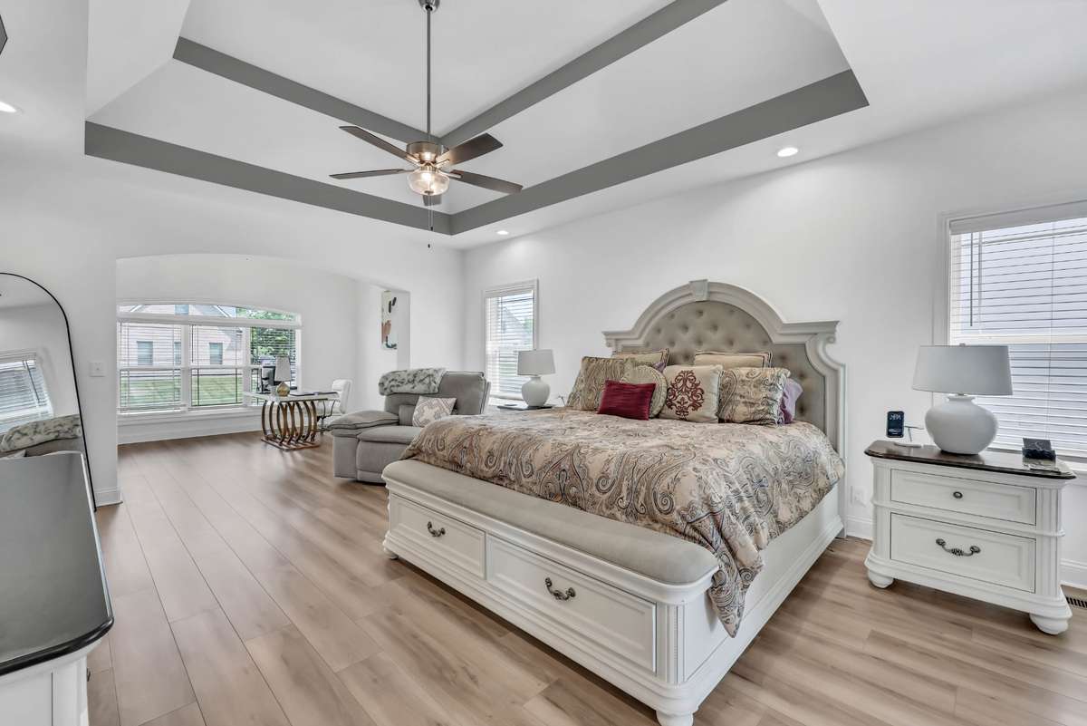 huge primary bedroom on the main level