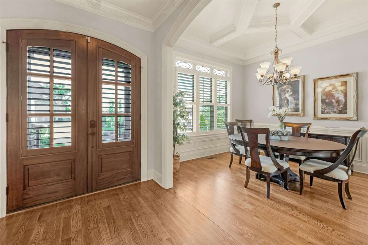 Beautiful double front doors