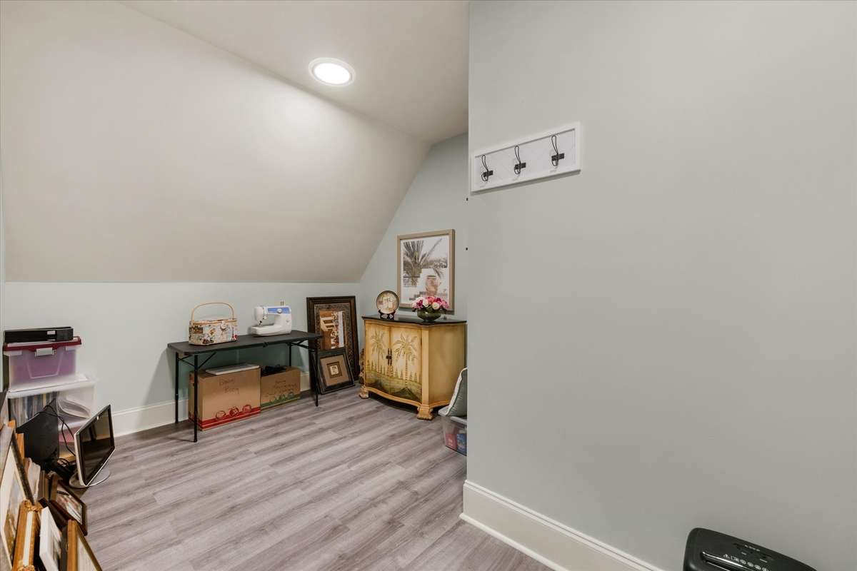 Extra space beside the office perfect for a workout room or extra storage