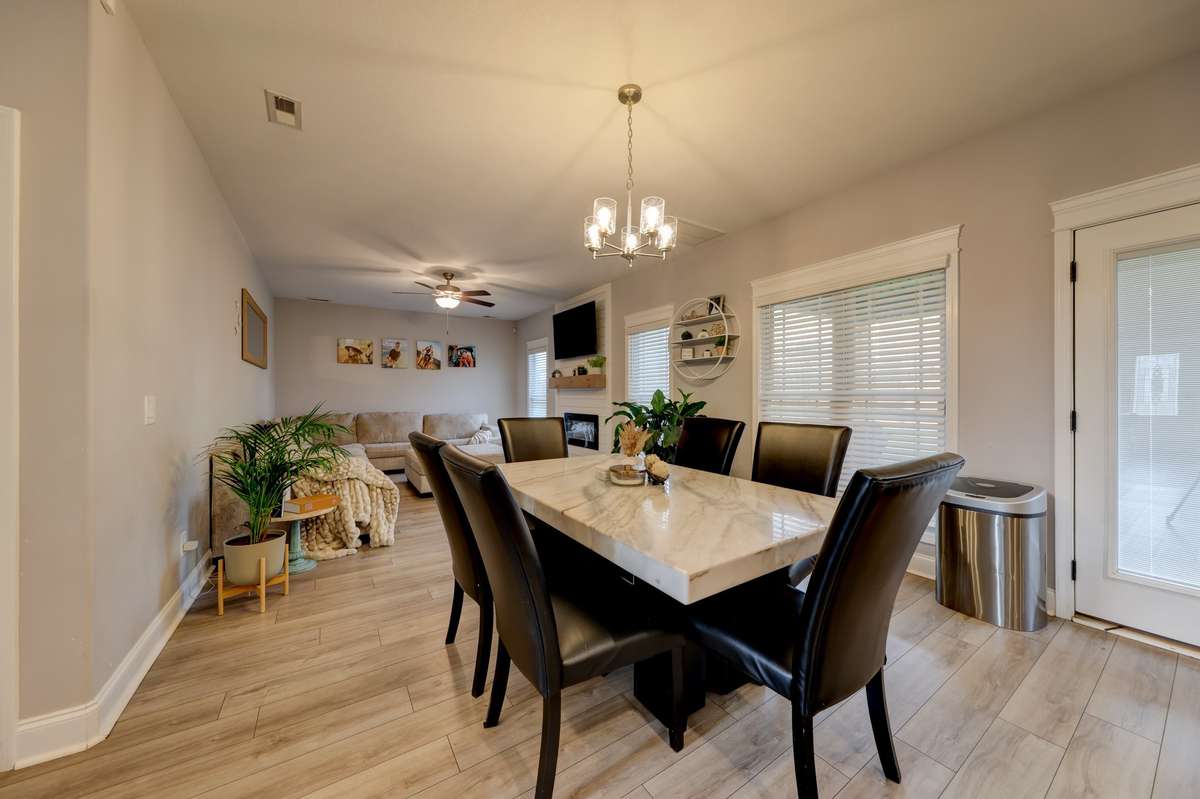 Open concept for entertaining and every day living