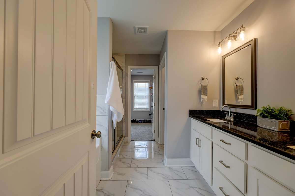 Spa-like primary bathroom