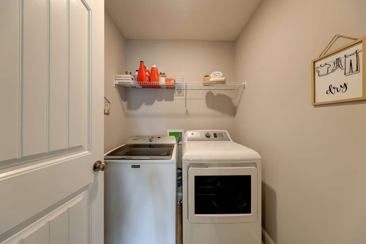 Laundry upstairs