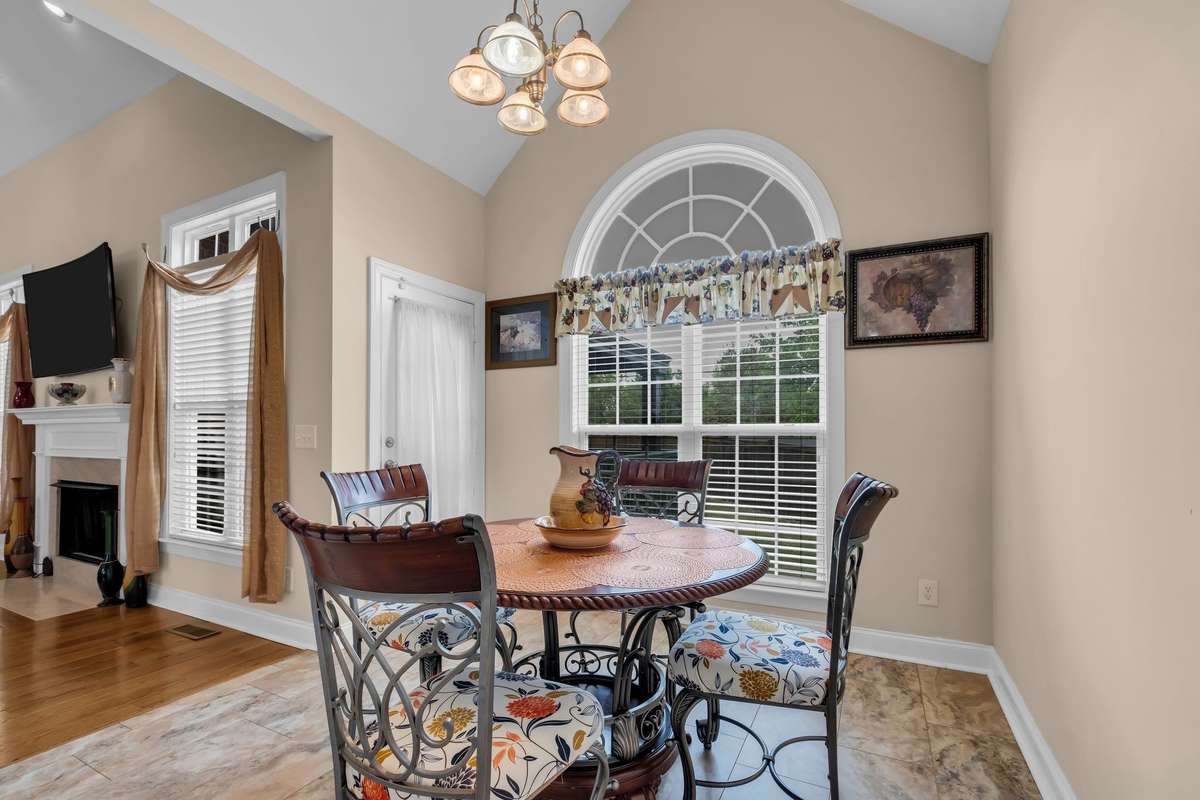 Breakfast area for morning meals.