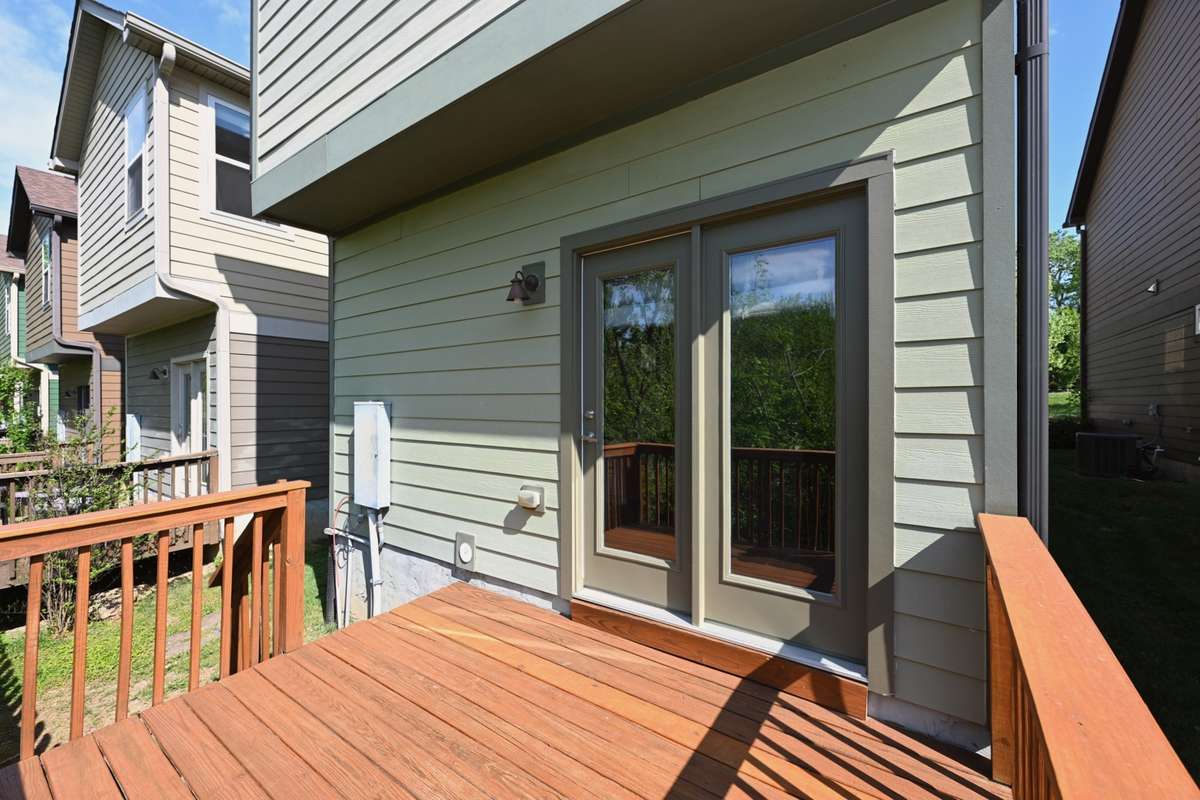 Freshly Painted Back deck
