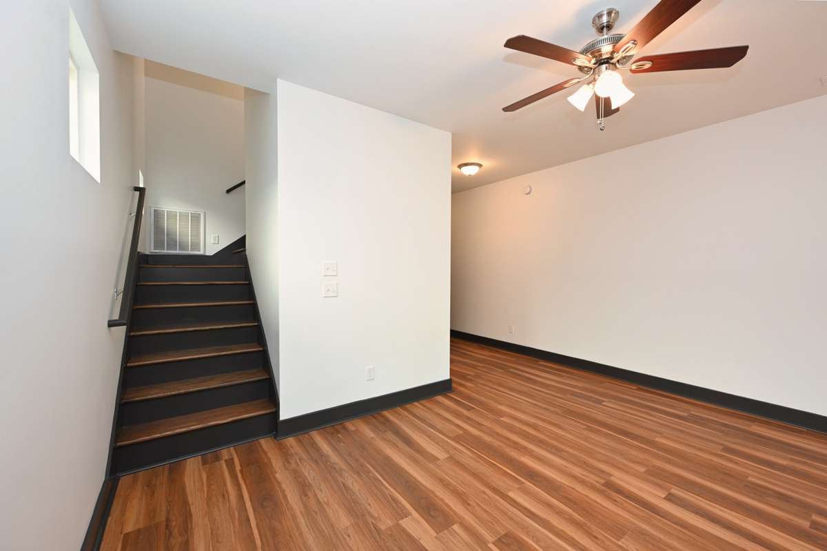 The stairs are real hardwood!
