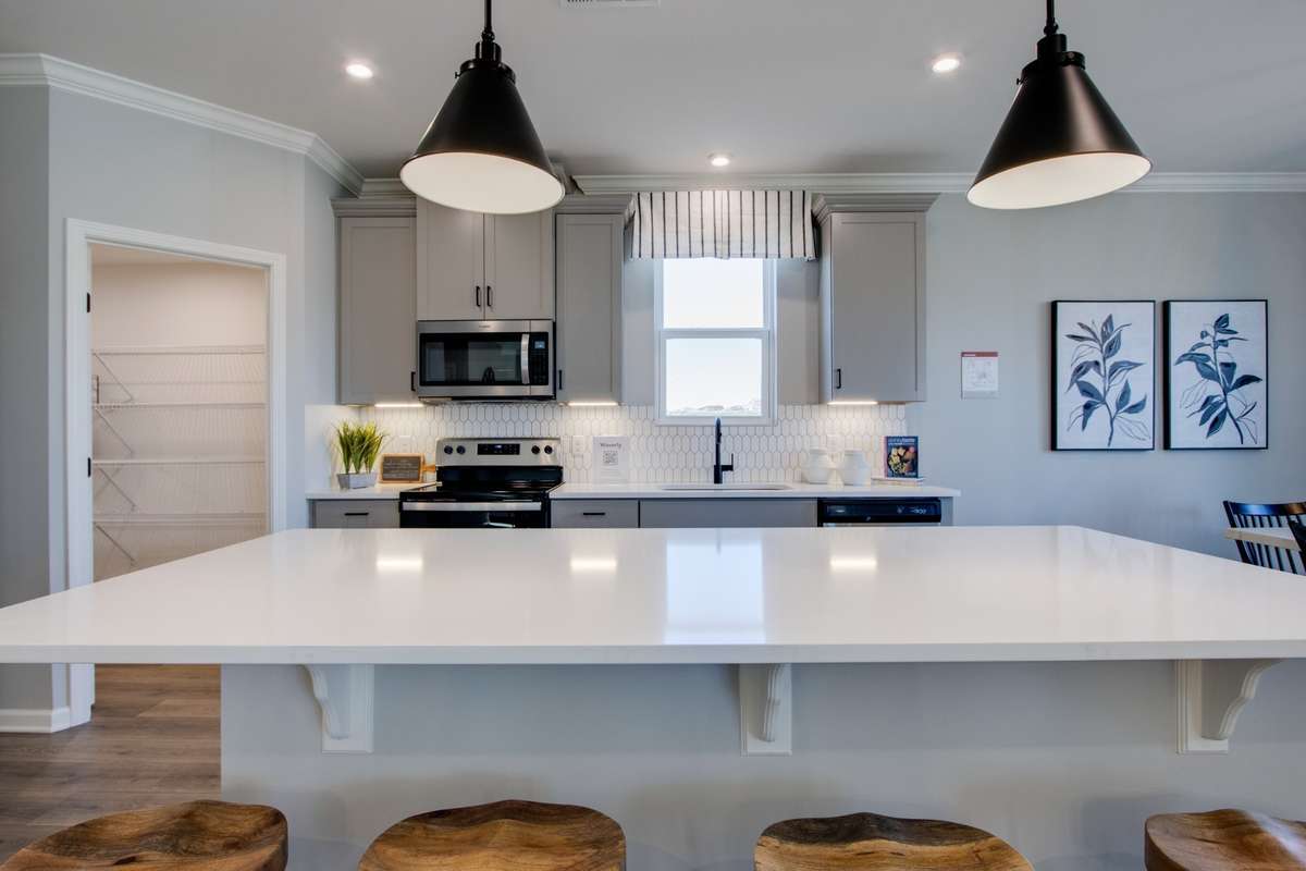 All photos are of model home* Quartz countertops included in Kitchen and Bathrooms