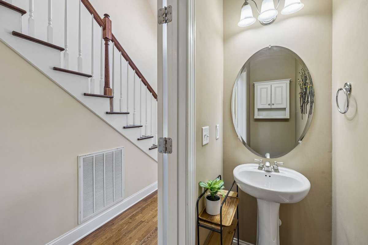 half bath on first level