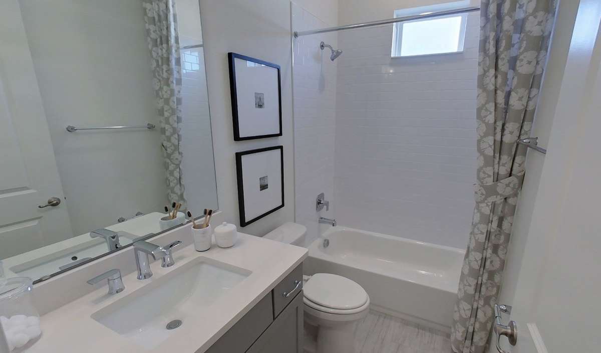 Bath 2 is the perfect spot for guests  *photo from previously built Edison Floorplan*