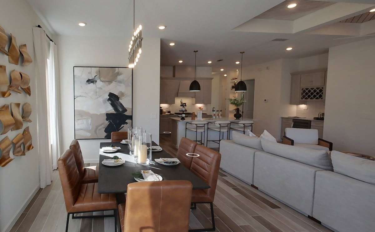 Plenty of room for a dining table yet still functional for people who like to entertain *photo from previously built Edison Floorplan*
