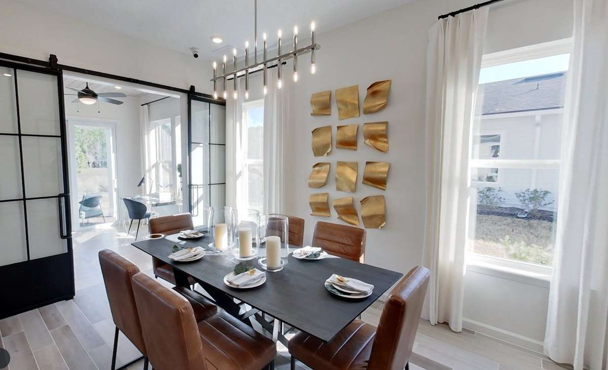 Flex room/sun room right off the dining letting in additional natural light *photo from previously built Edison Floorplan*