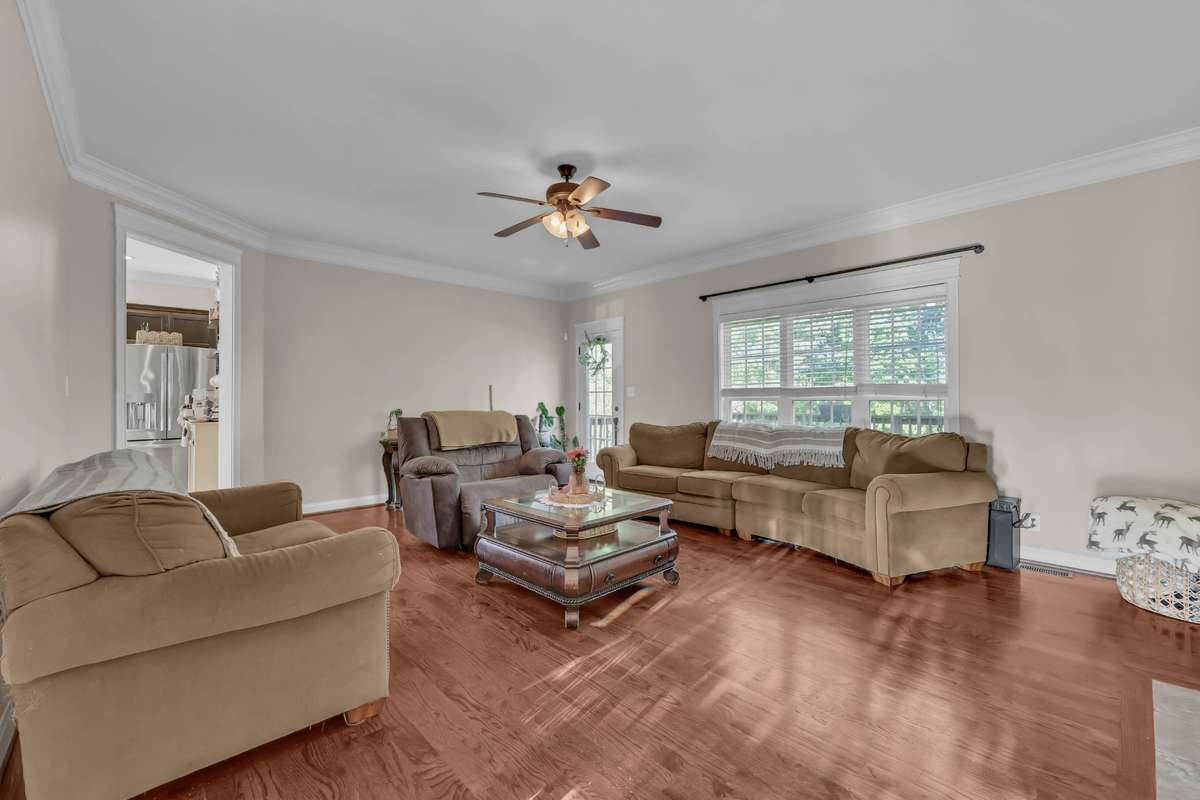 2971 Prince Drive - Spacious Great Room with hardwood flooring.