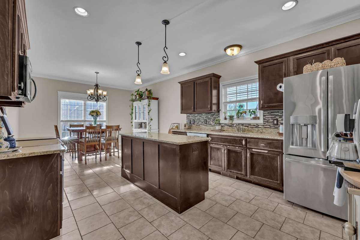 2971 Prince Dr. - Kitchen with island for more cabinet and counter space.