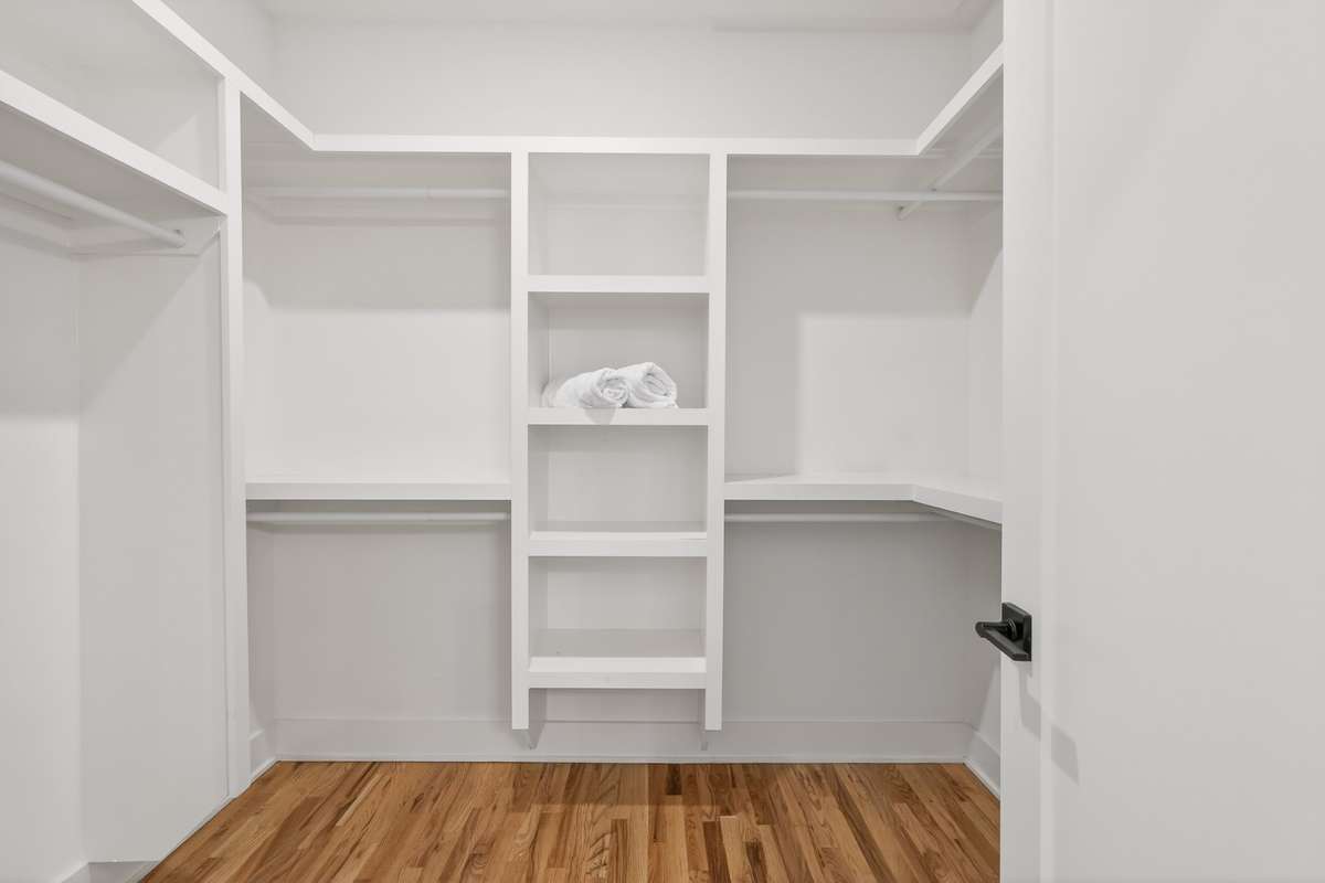 Large walk-in closet. Perfect for the primary bedroom. Hardwood floors.