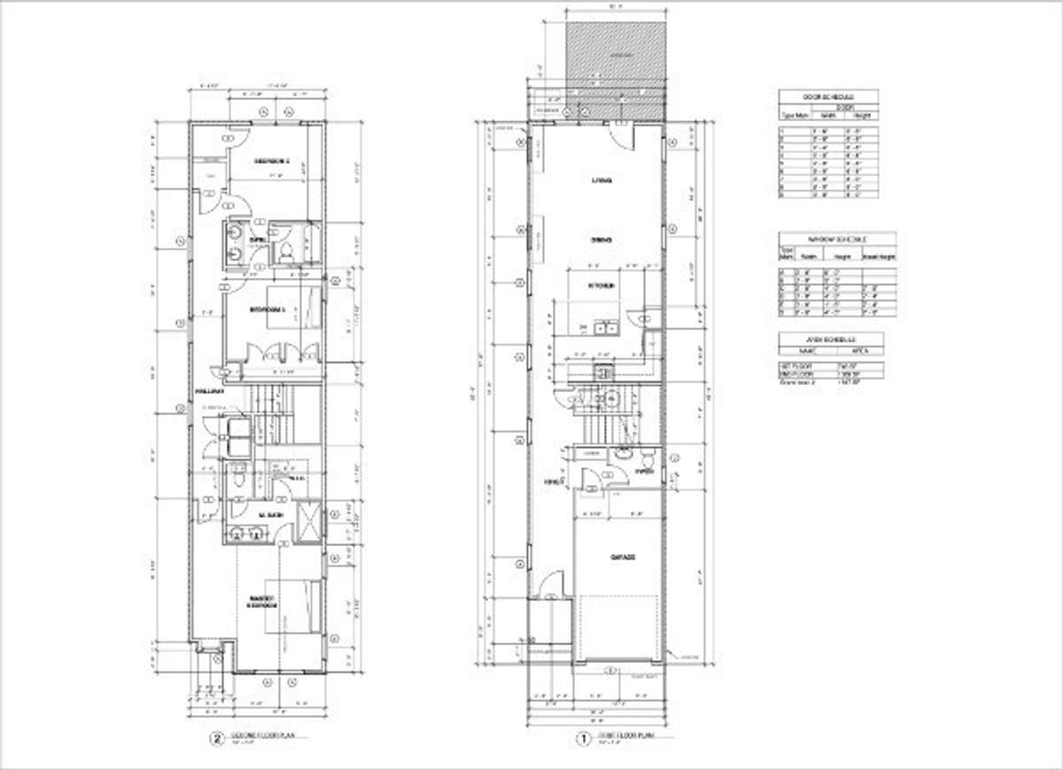 Drawings provided at the time of construction for the home in 2022.