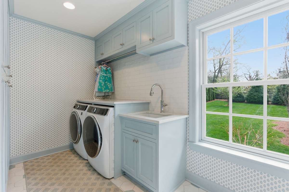 Laundry room on main level.