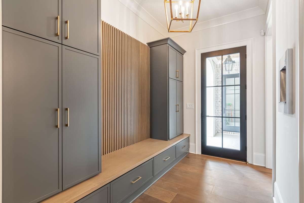 Mudroom off of garages.