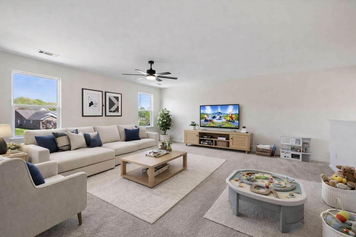 Imagine a bonus room like this! Chat GPT staged this imaginary layout!