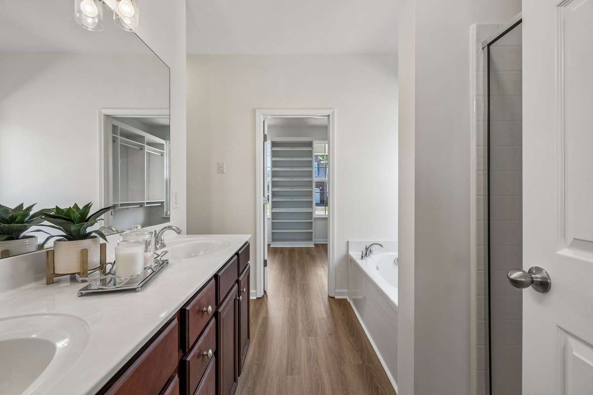 The primary suite has all the 'flow'