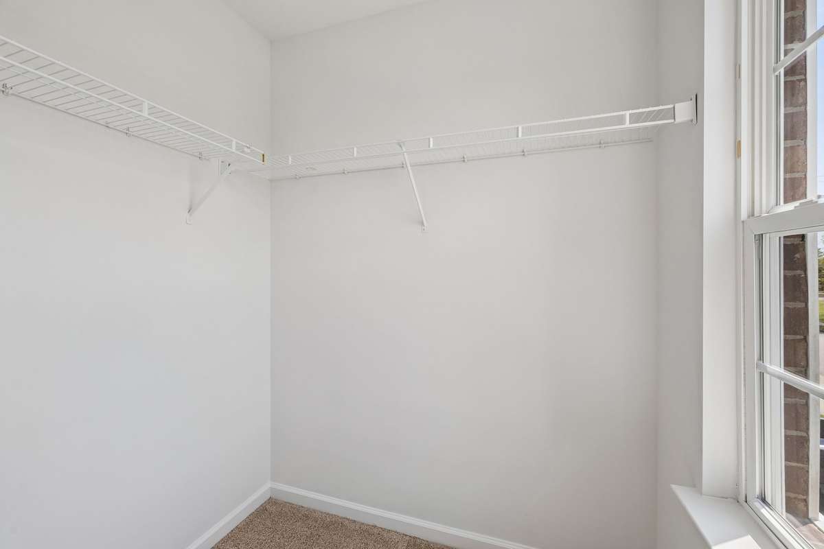 Walk in closet with a window!