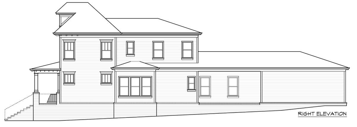 Side elevation of home