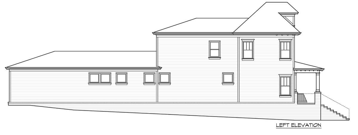 Side elevation of home