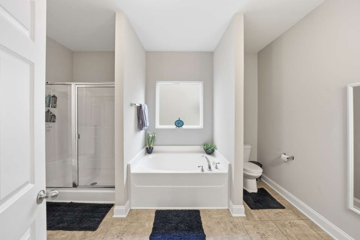 Primary Bathroom Tub & Separate Shower